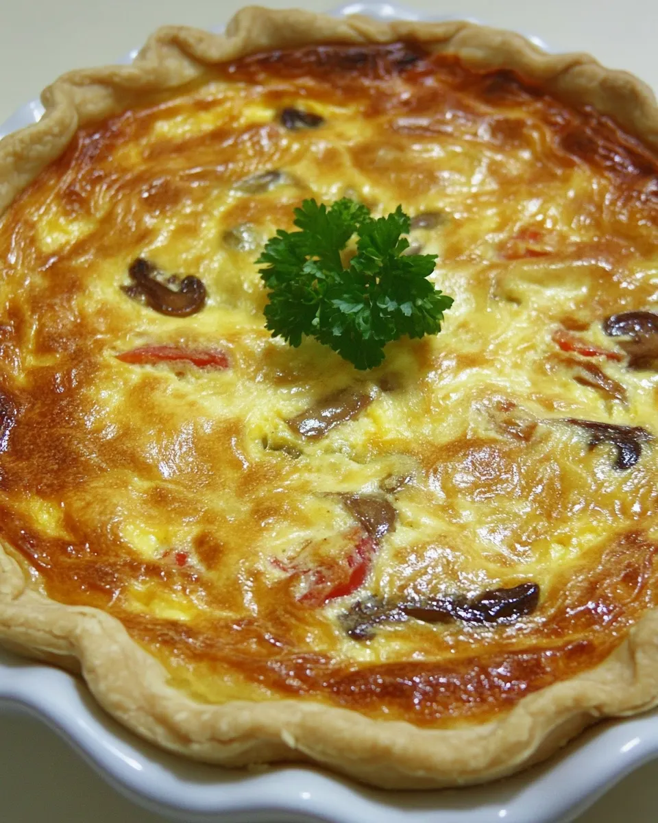 Classic Vegetarian Quiche image