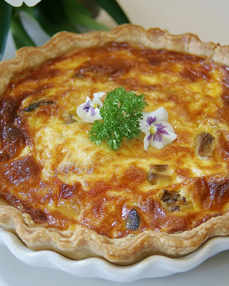 Easy Vegetarian Quiche recipe photo