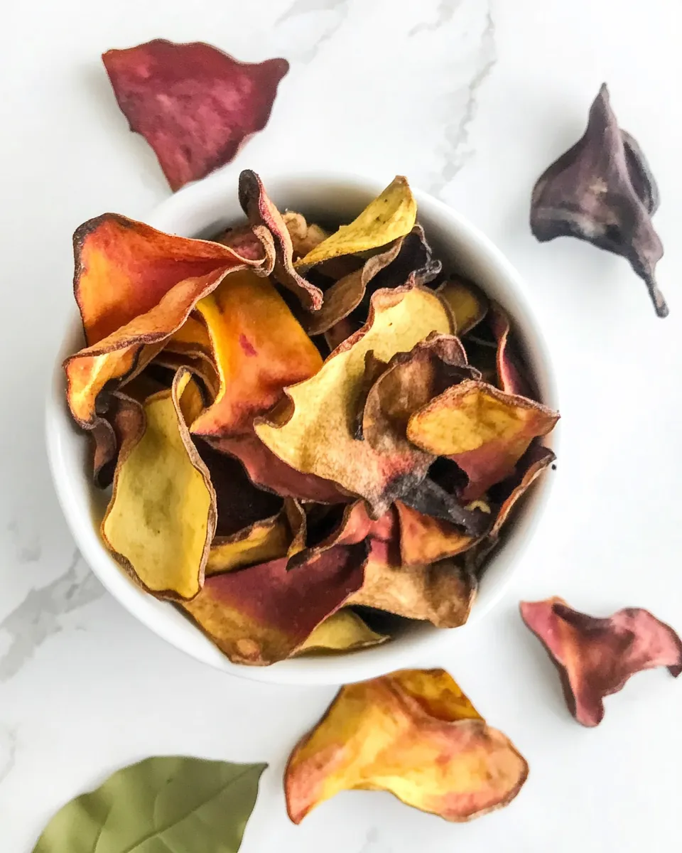 Healthy Veggie Chips shot