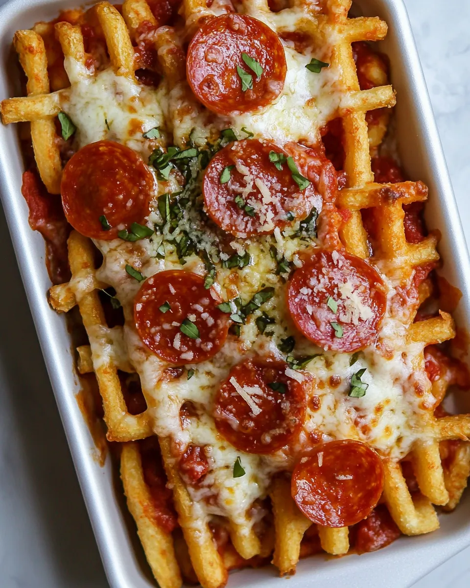 Delicious Waffled Pizza Fries image