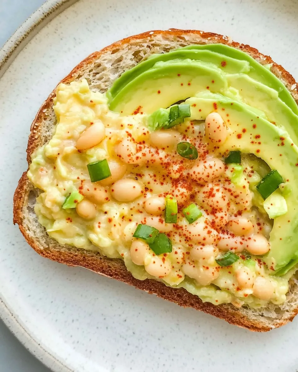 Classic White Bean Avocado Toast image