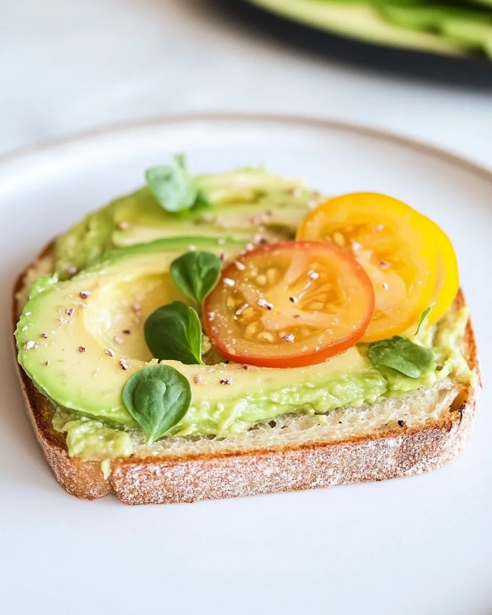 Delicious White Bean Avocado Toast shot