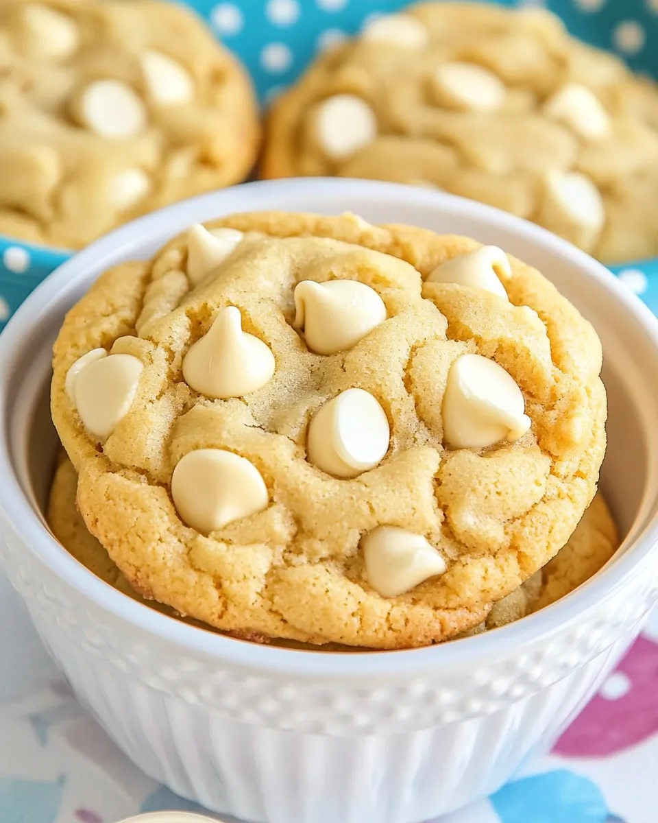 Easy White Chocolate Chip Cookies recipe photo