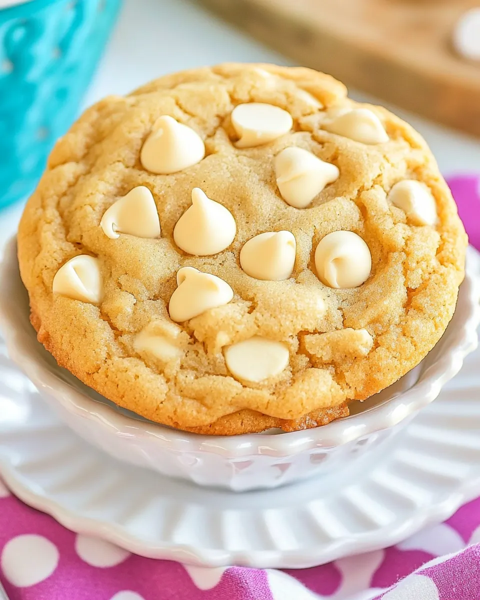 Delicious White Chocolate Chip Cookies shot