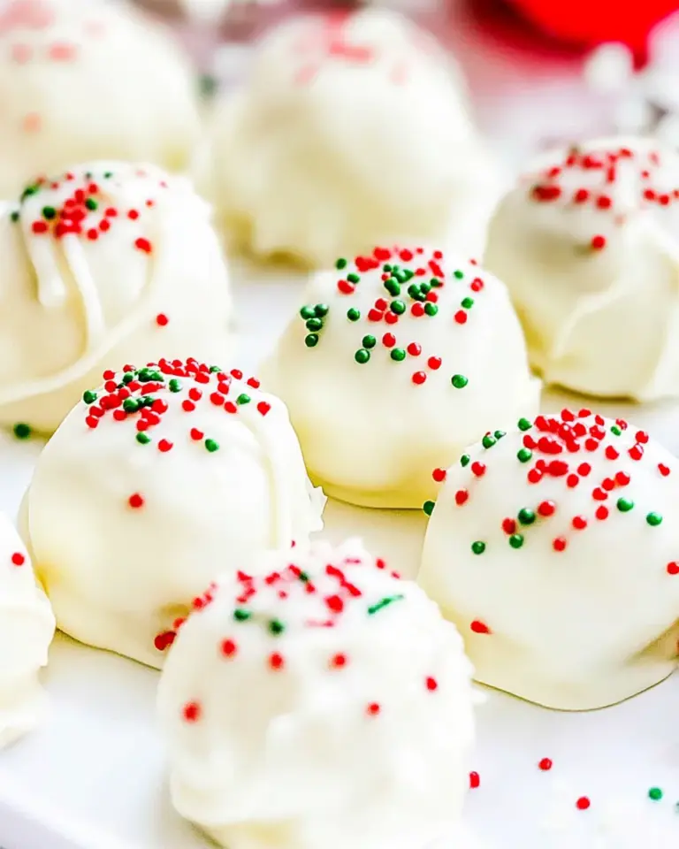 Homemade White Chocolate Peanut Butter Truffles photo