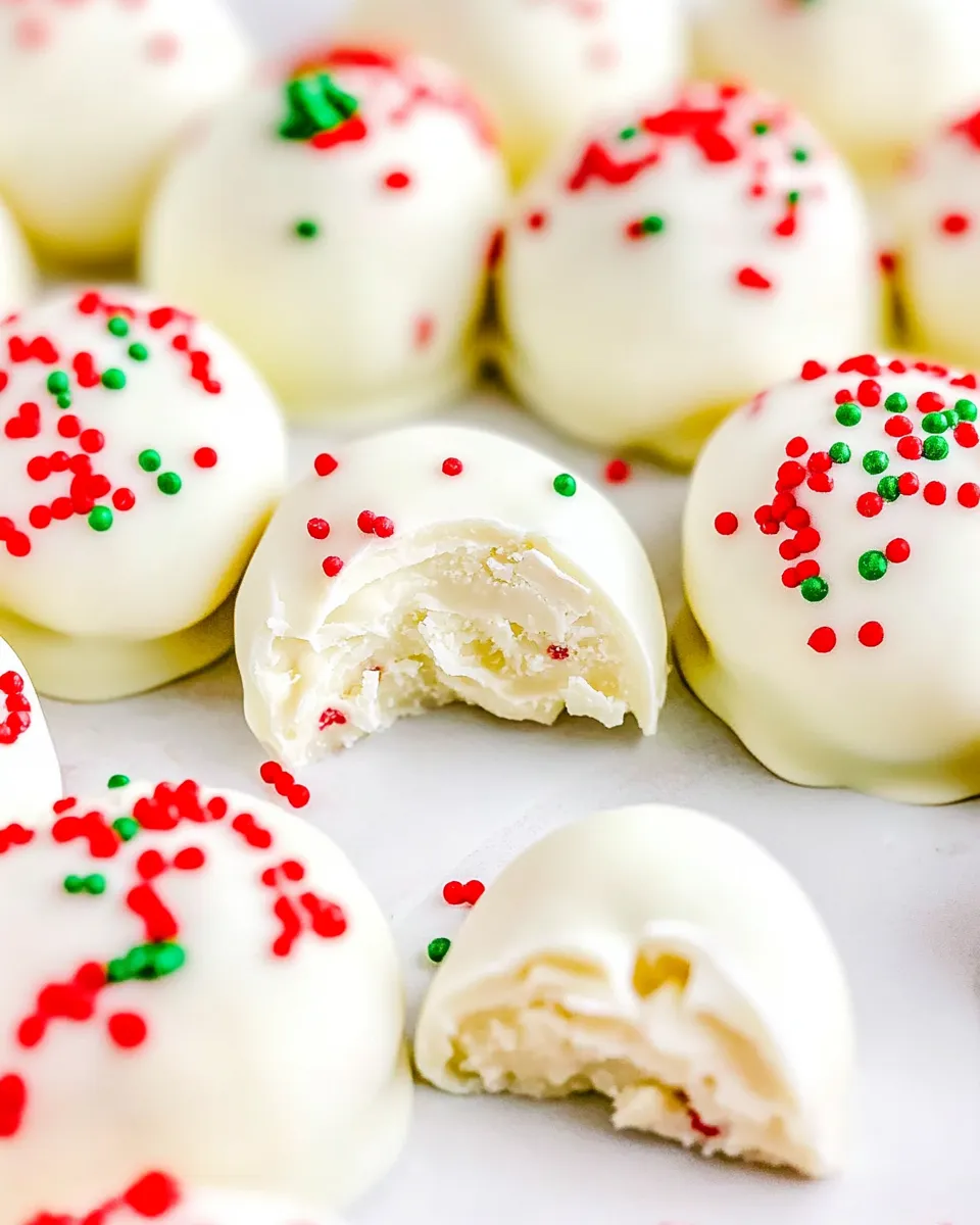 Classic White Chocolate Peanut Butter Truffles image