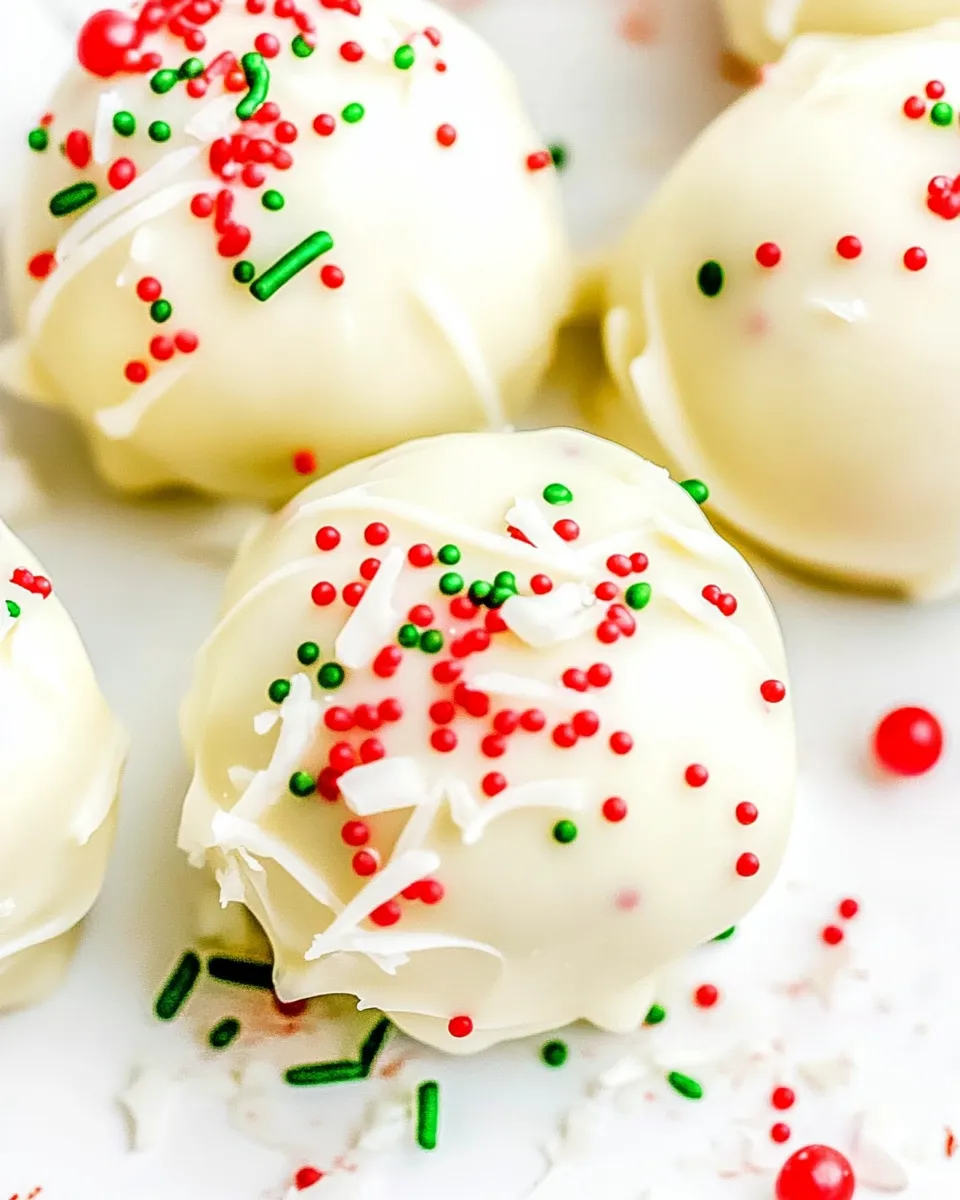 Easy White Chocolate Peanut Butter Truffles recipe photo