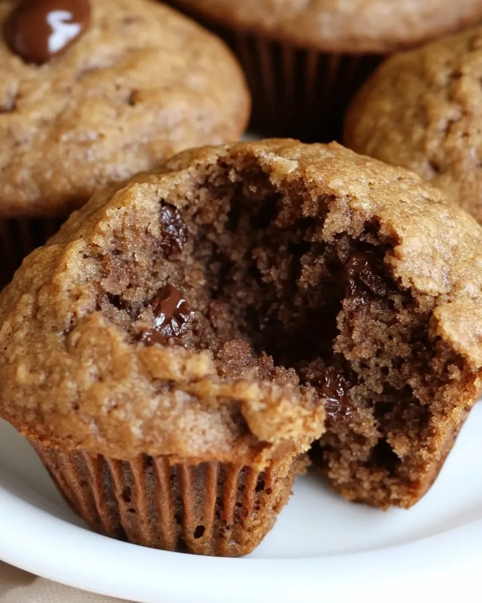 Best Whole Wheat Banana Nutella Muffins recipe photo