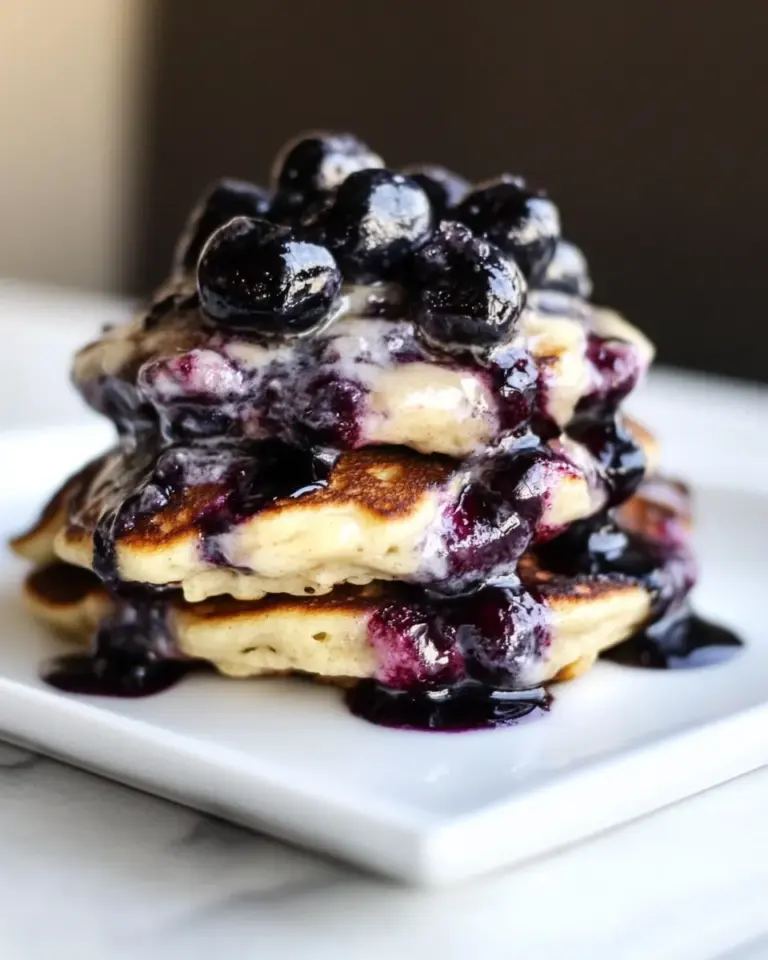 Classic Whole Wheat Cherry Vanilla Bean Pancakes. dish image