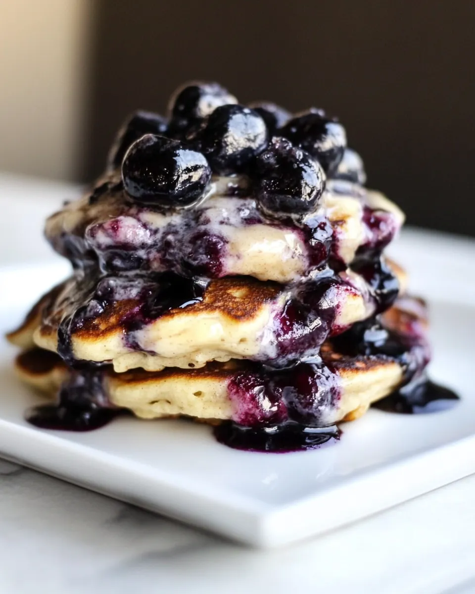 Classic Whole Wheat Cherry Vanilla Bean Pancakes. dish image