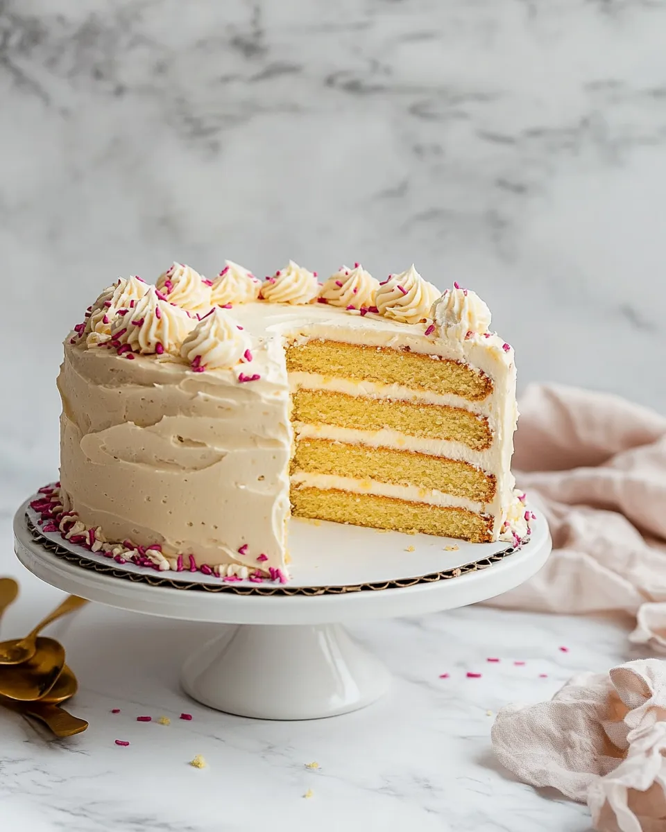 Delicious Yellow Cake shot