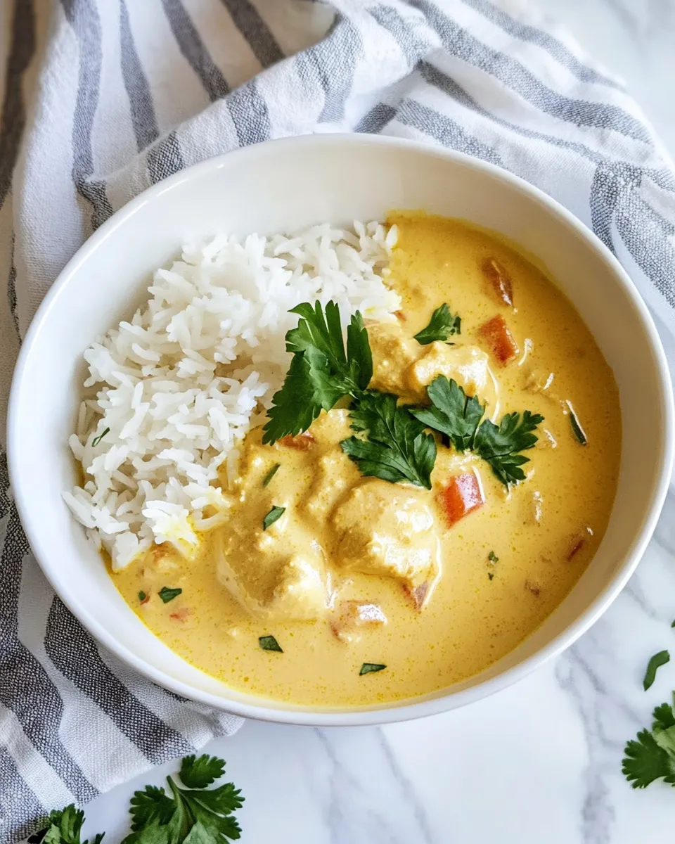 Delicious Yellow Curry shot