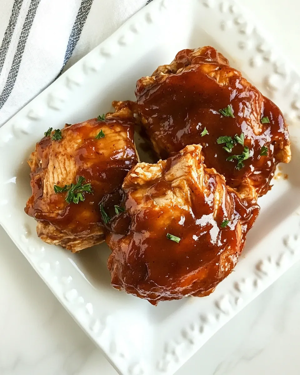 Homemade Zesty Crockpot BBQ Chicken recipe photo