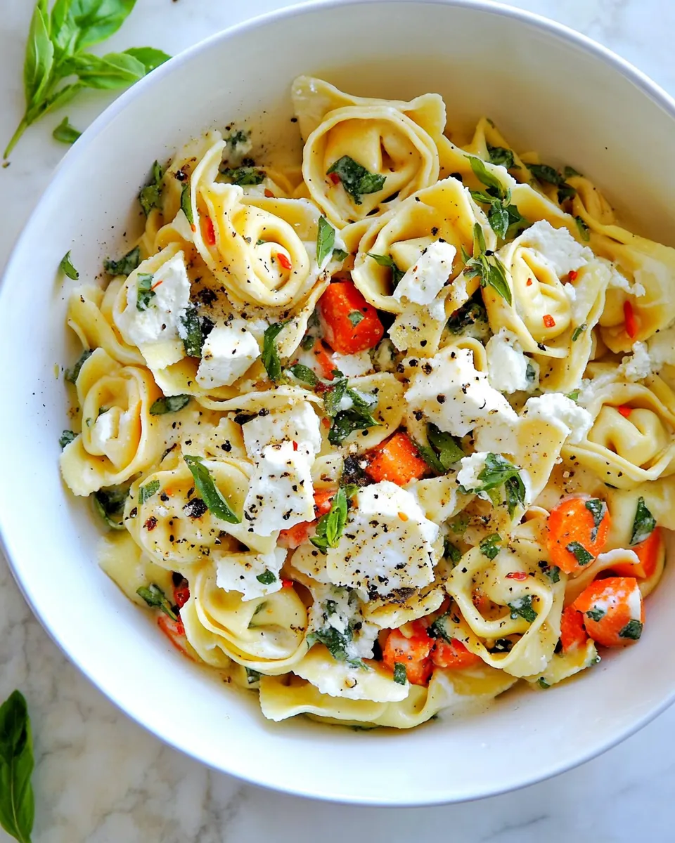 Easy 10 Minute Greek Cheese Tortellini picture