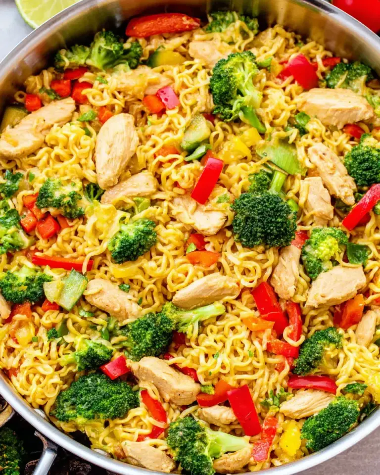 Easy 15-Minute Chicken, Vegetable, and Ramen Noodle Stir Fry photo