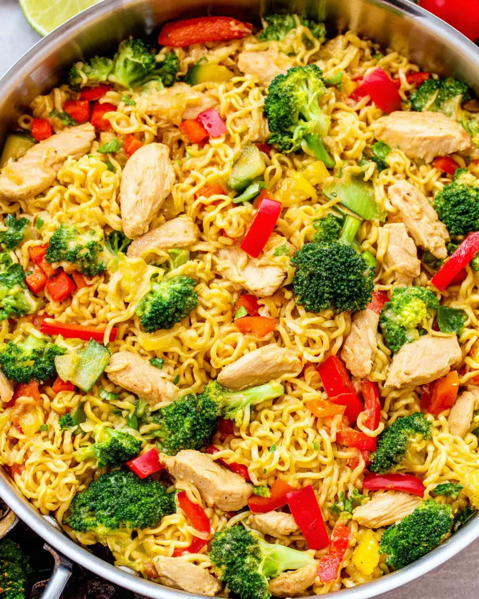 Easy 15-Minute Chicken, Vegetable, and Ramen Noodle Stir Fry photo