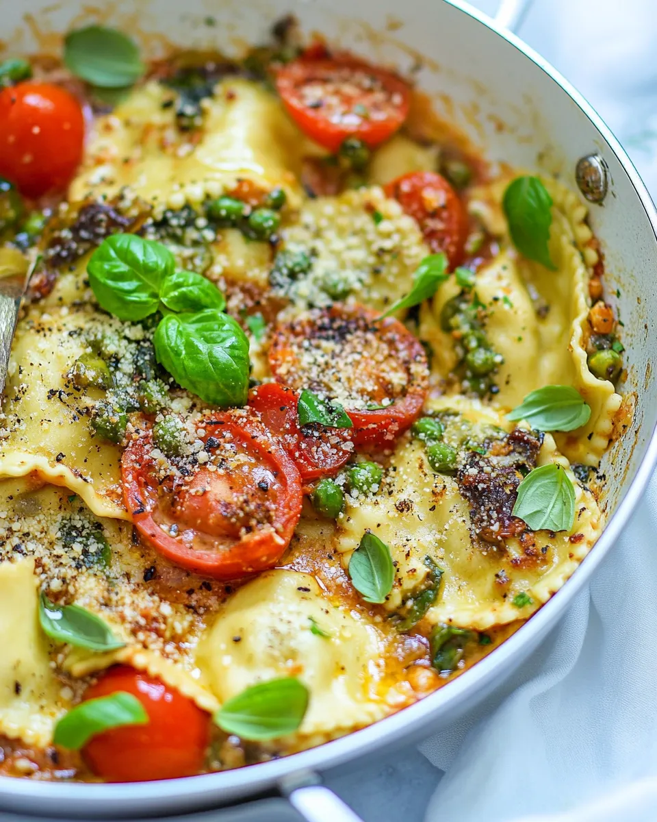 Homemade 15 Minute One Pan Ravioli Recipe photo