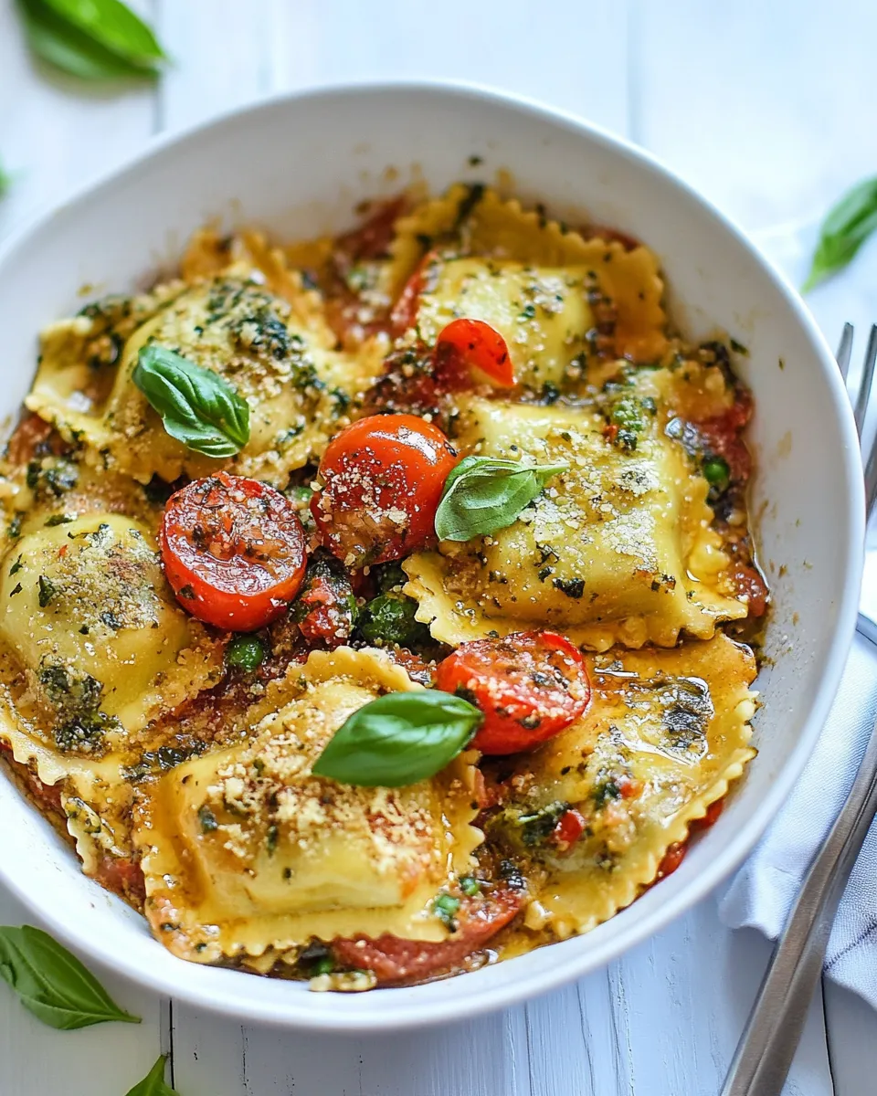 Classic 15 Minute One Pan Ravioli Recipe image