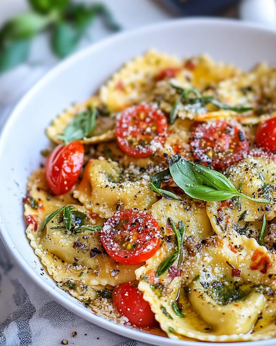 Easy 15 Minute One Pan Ravioli Recipe recipe photo