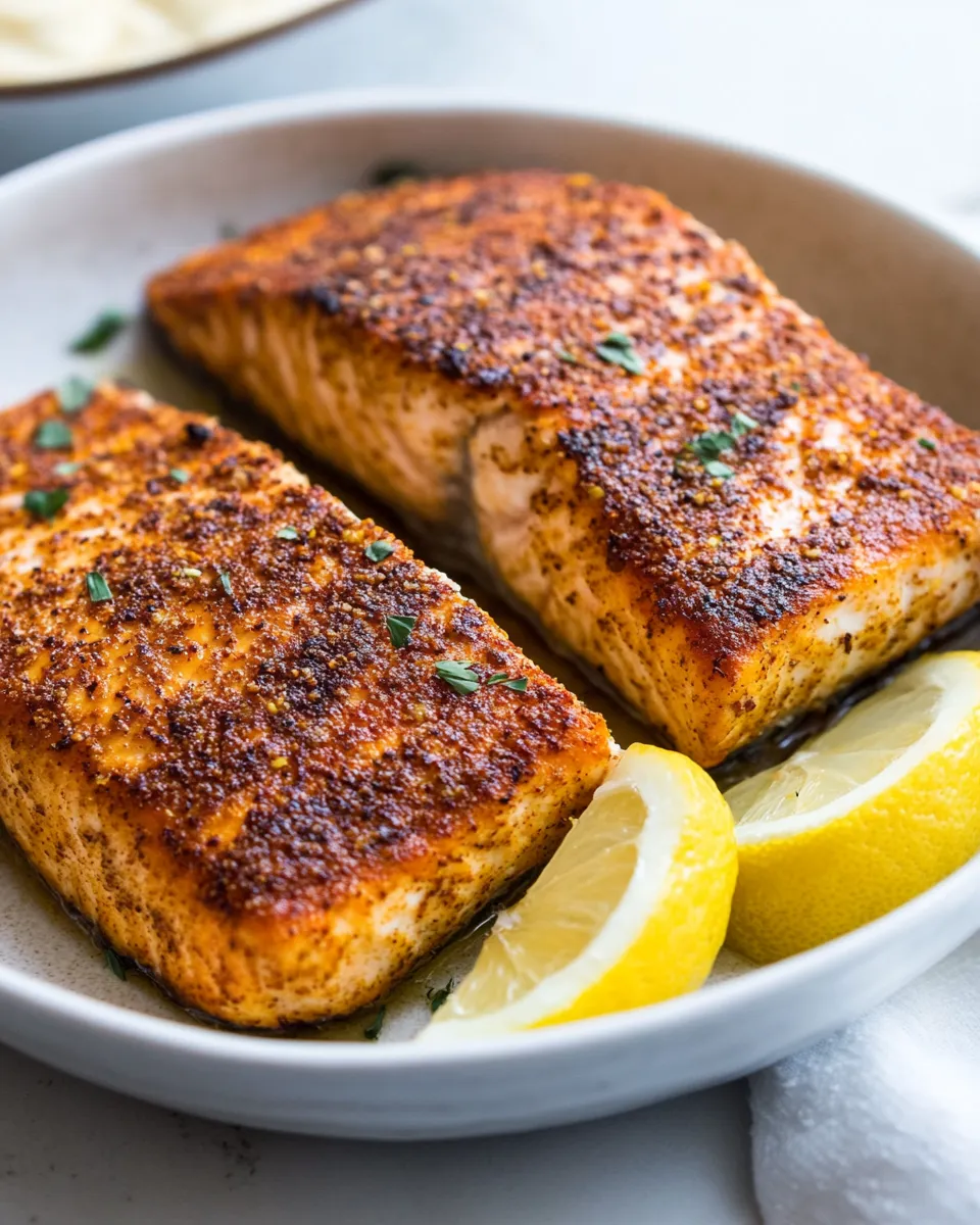 easy 15 minute Crunchy Lemon Almond Crusted Salmon picture