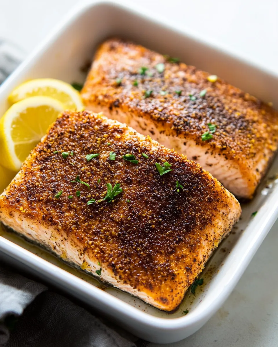 delicious 15 minute Crunchy Lemon Almond Crusted Salmon shot