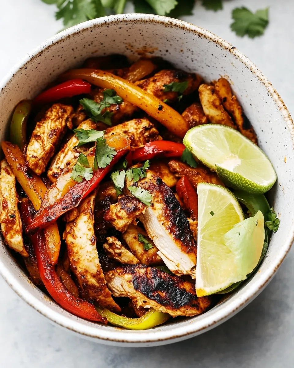 classic 20 Minute Air Fryer Chicken Fajitas image