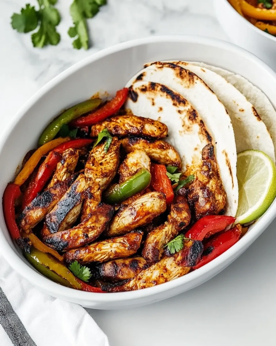 easy 20 Minute Air Fryer Chicken Fajitas picture