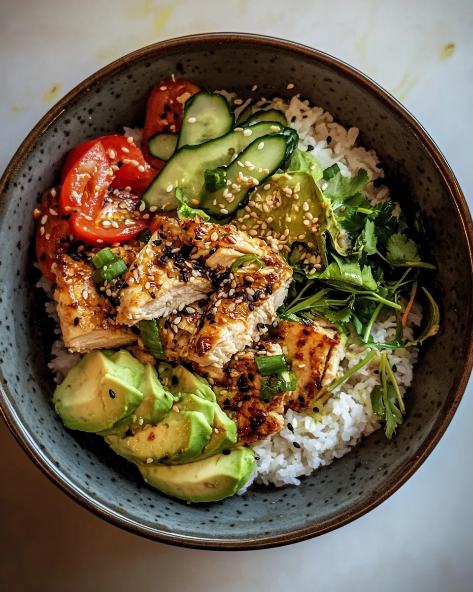 Classic 20 Minute Miso Sesame Chicken Bowls. image