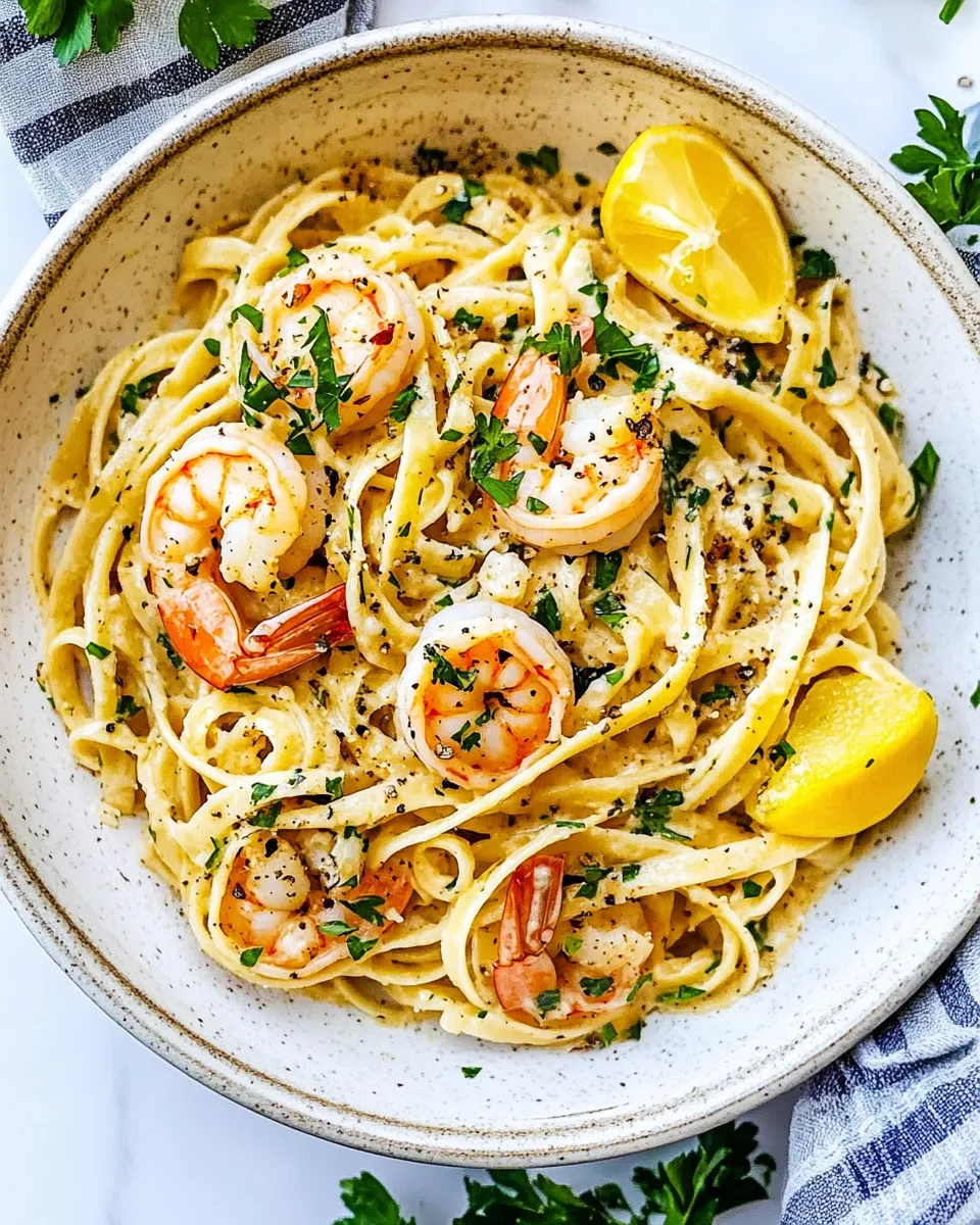 homemade 20 Minute Shrimp Fettuccine photo