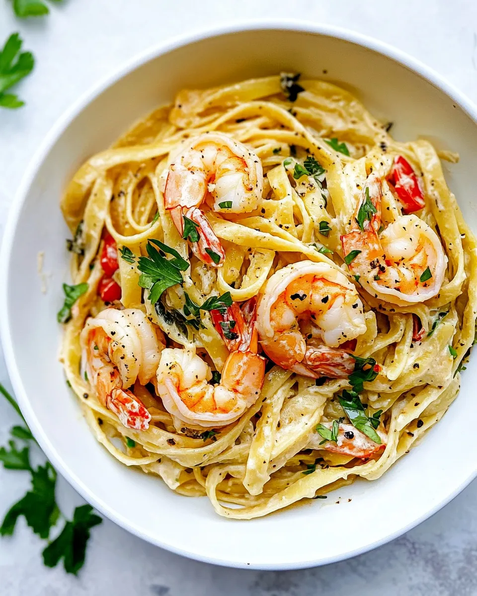 classic 20 Minute Shrimp Fettuccine image