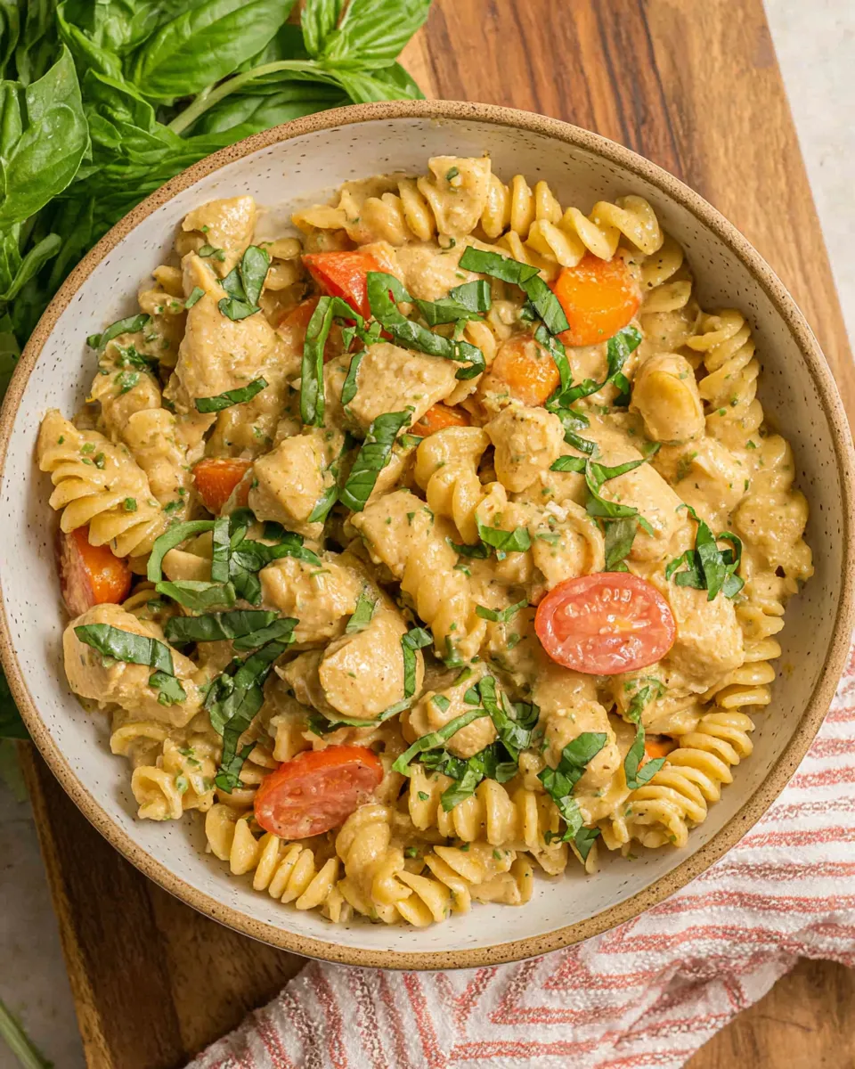 Delicious 30-Minute Gluten-Free Dairy-Free Creamy Chicken Pasta dish photo