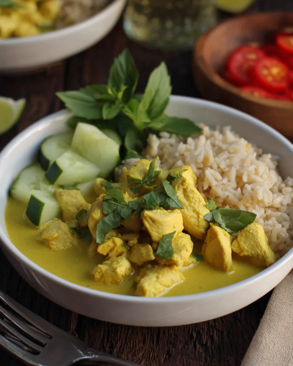 Easy 30-Minute Thai Chicken Curry food shot