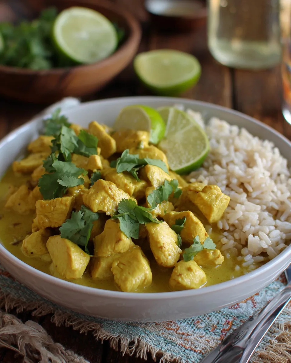 Delicious 30-Minute Thai Chicken Curry plate image