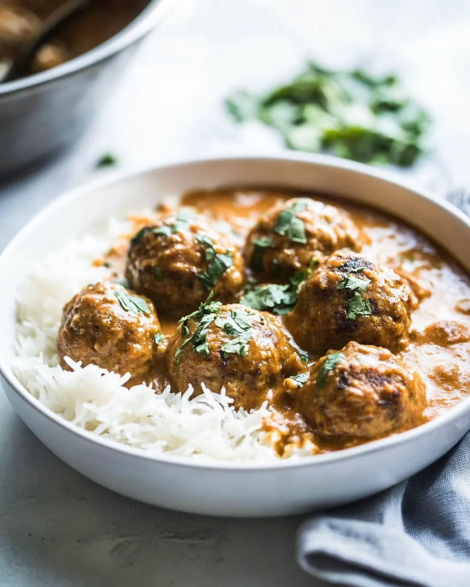 classic 30 Minute Butter Chicken Meatballs. image