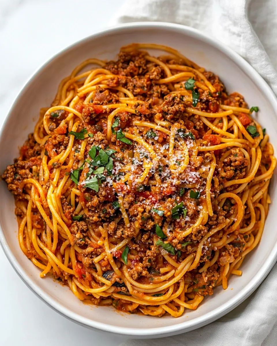 delicious 30 Minute Taco Spaghetti recipe image