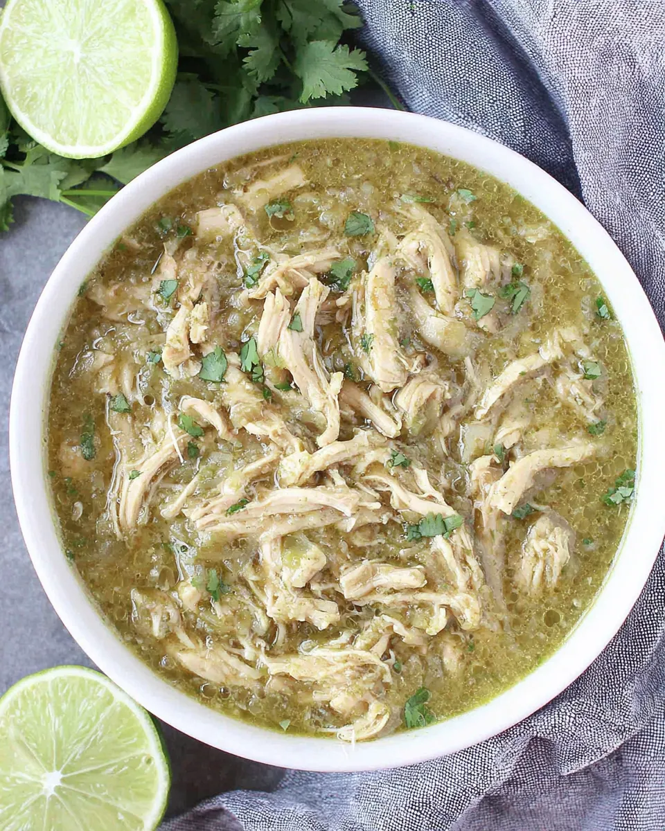 Delicious 4-Ingredient Instant Pot Chicken Chile Verde dish photo