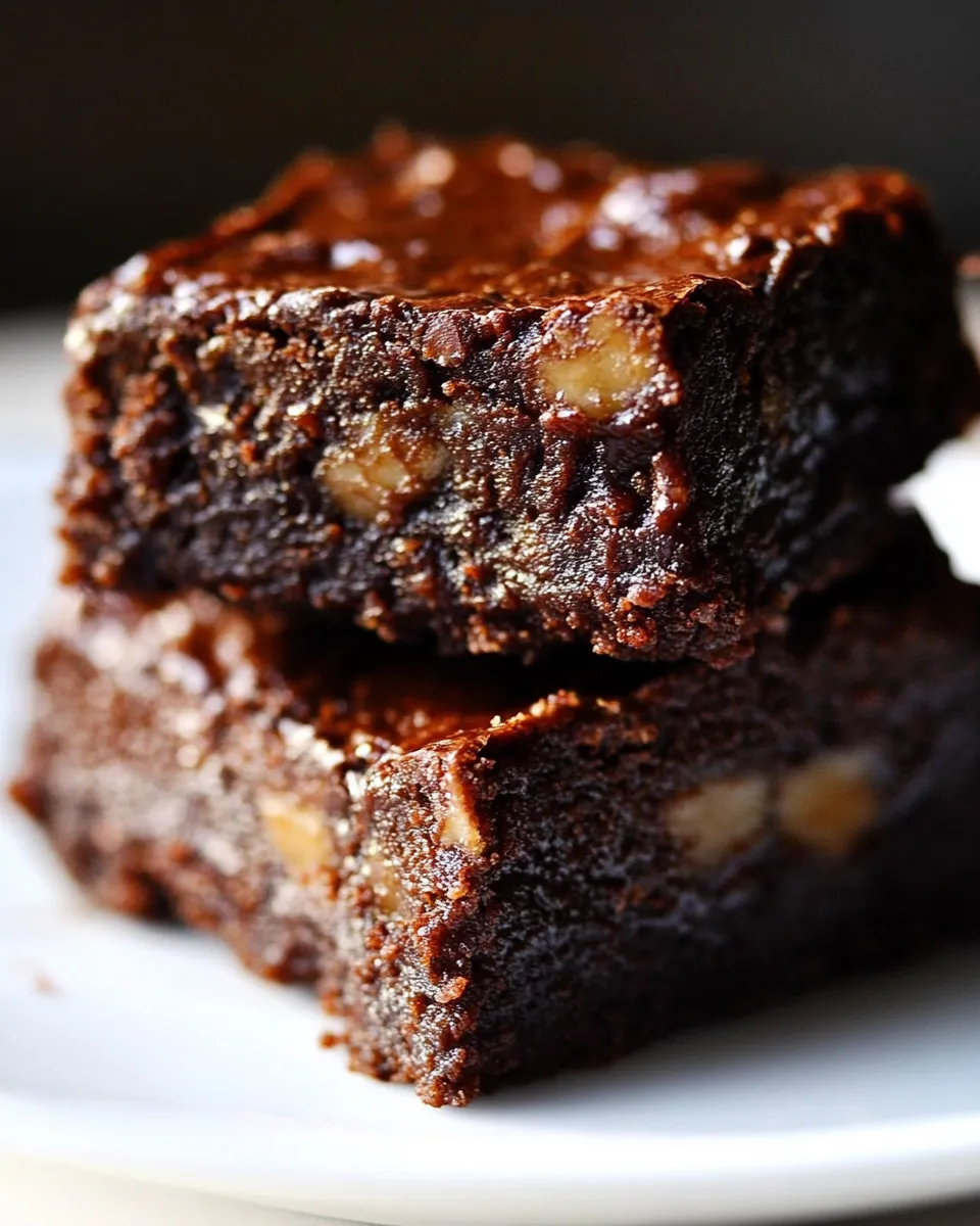 Easy 4-Ingredient Protein Fudge Brownies recipe photo