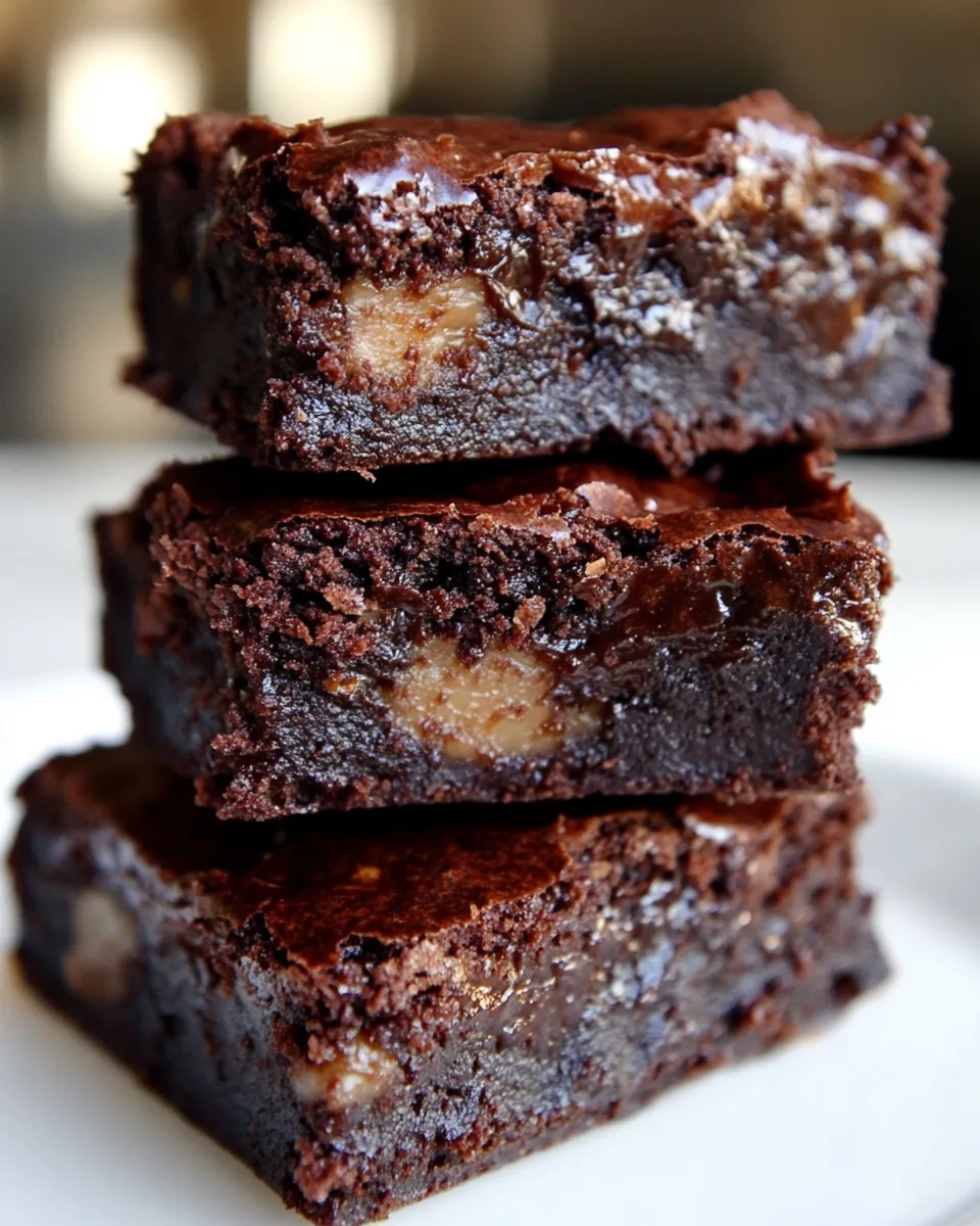 Delicious 4-Ingredient Protein Fudge Brownies plate image