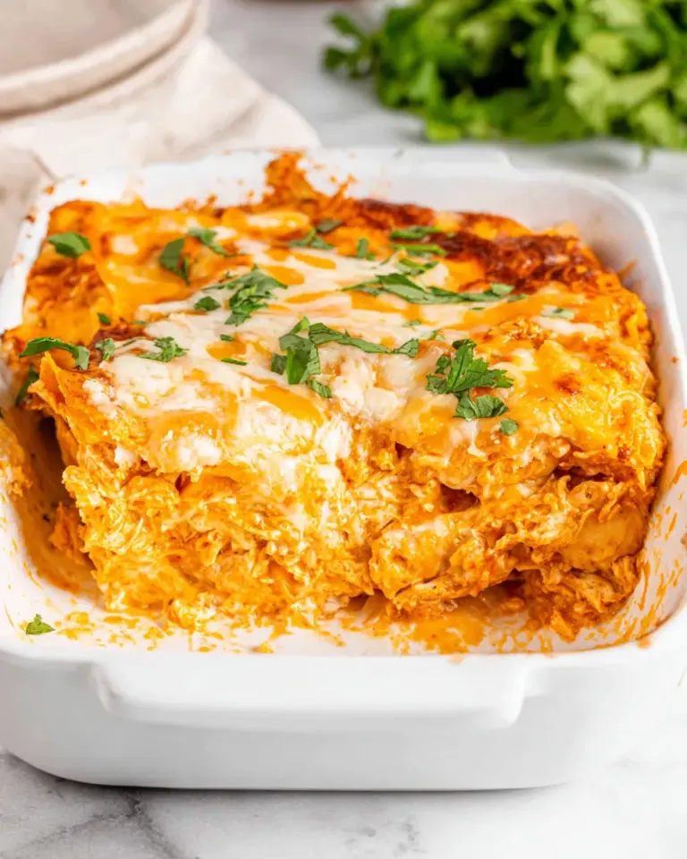 Homemade 4 Ingredient Chicken Enchilada Casserole photo