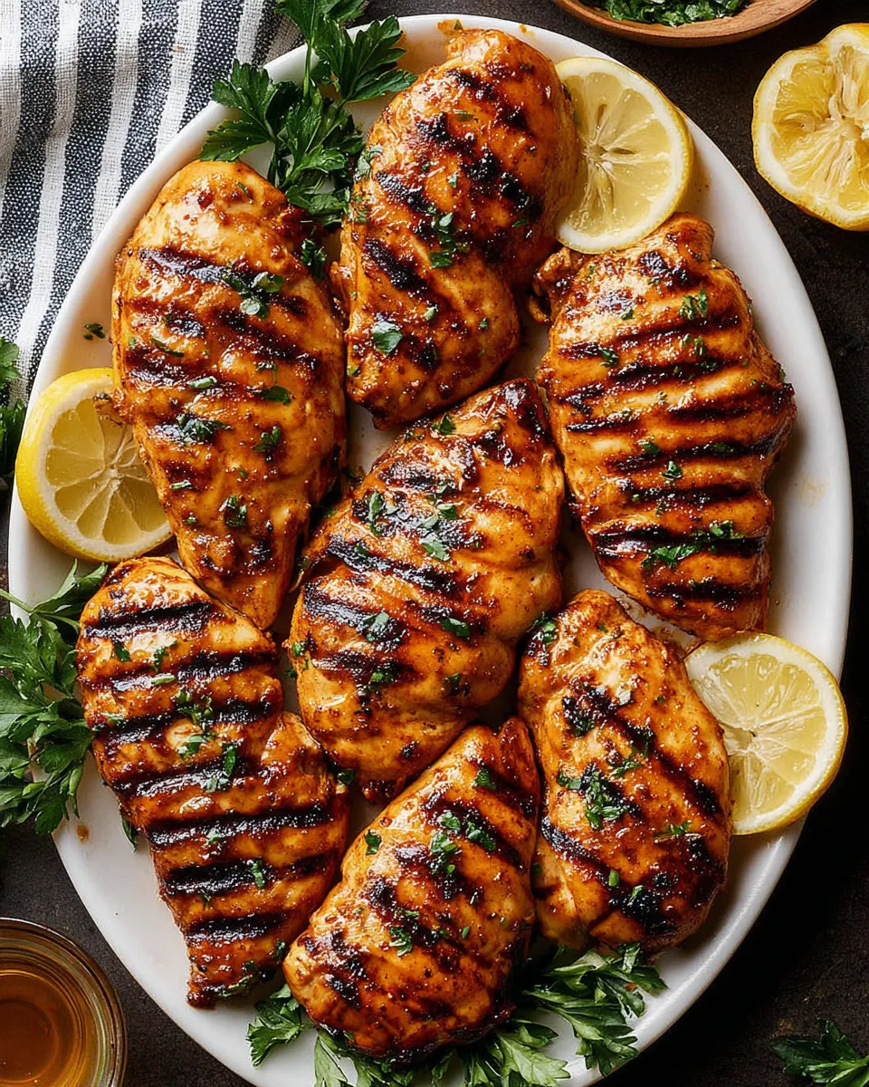 Healthy 4 Ingredient Chicken Marinade dish photo