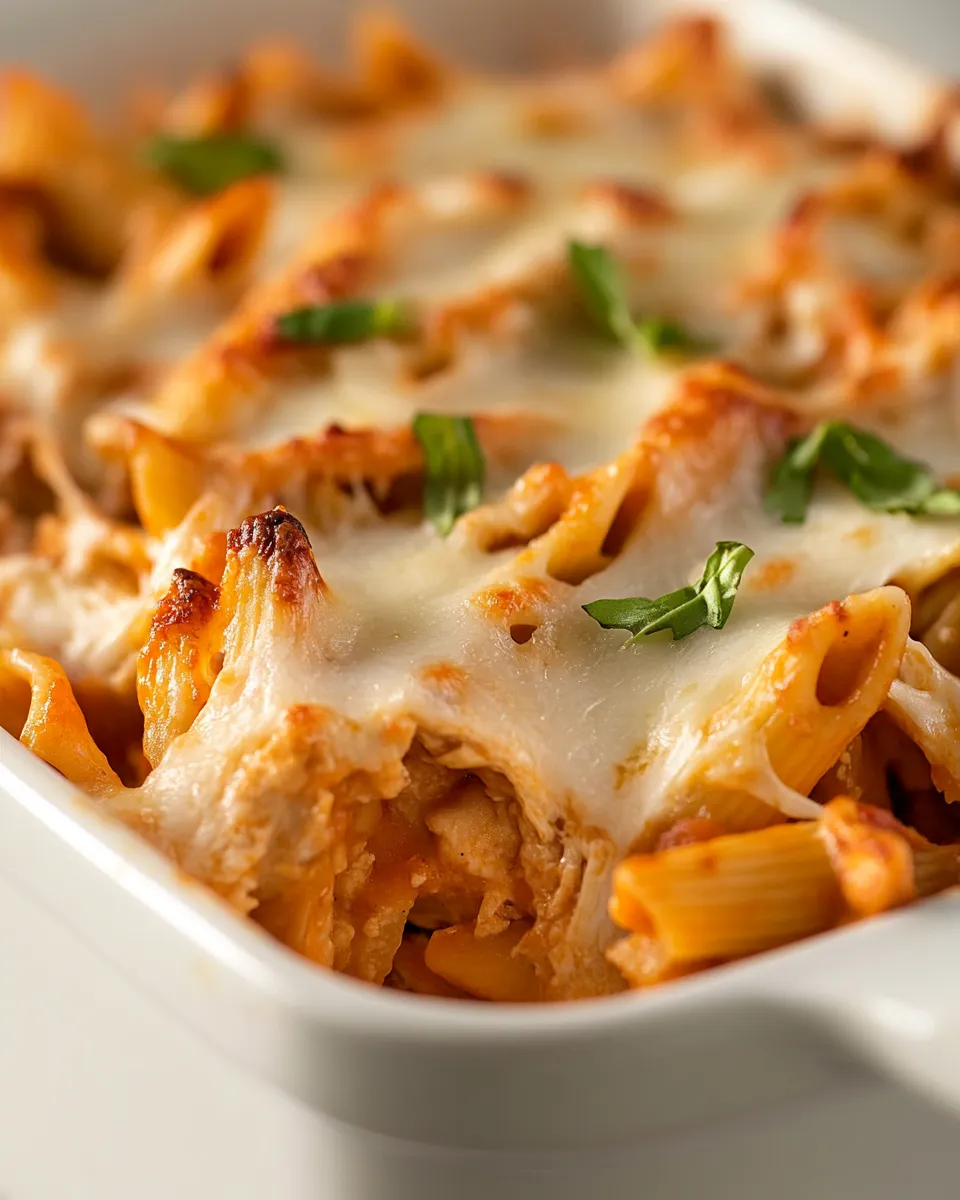 Classic 4 Ingredient Chicken Pasta Casserole image