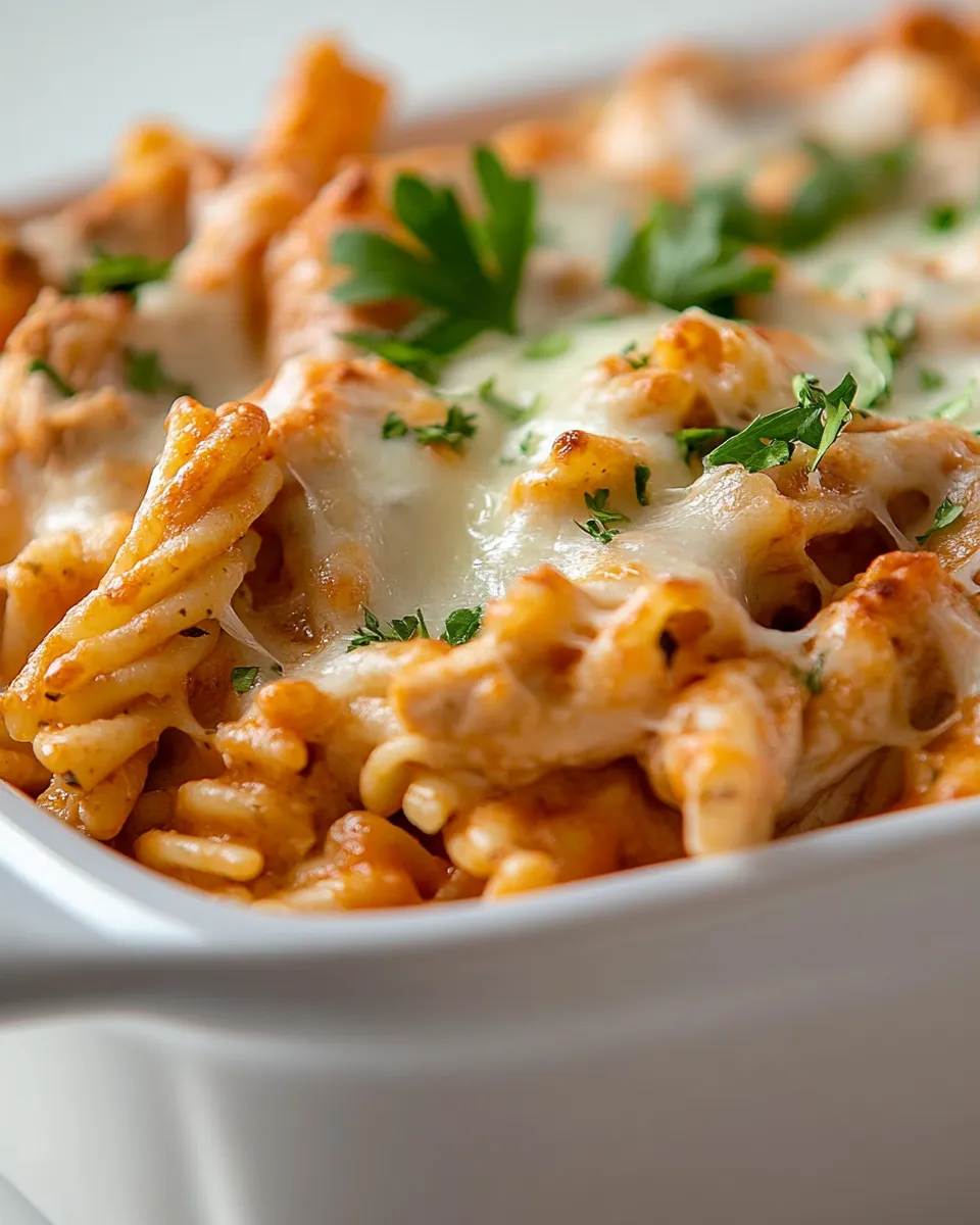 Easy 4 Ingredient Chicken Pasta Casserole recipe photo