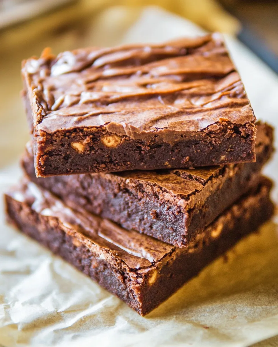 Delicious 4 Ingredient Fudge Protein Brownies (Vegan, Gluten-free, Paleo) recipe photo