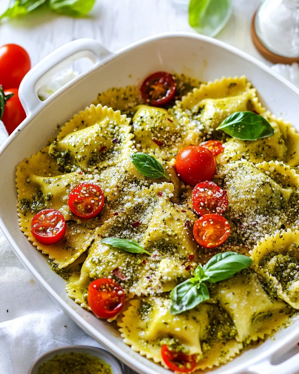 Homemade 5-Ingredient Pesto Ravioli photo