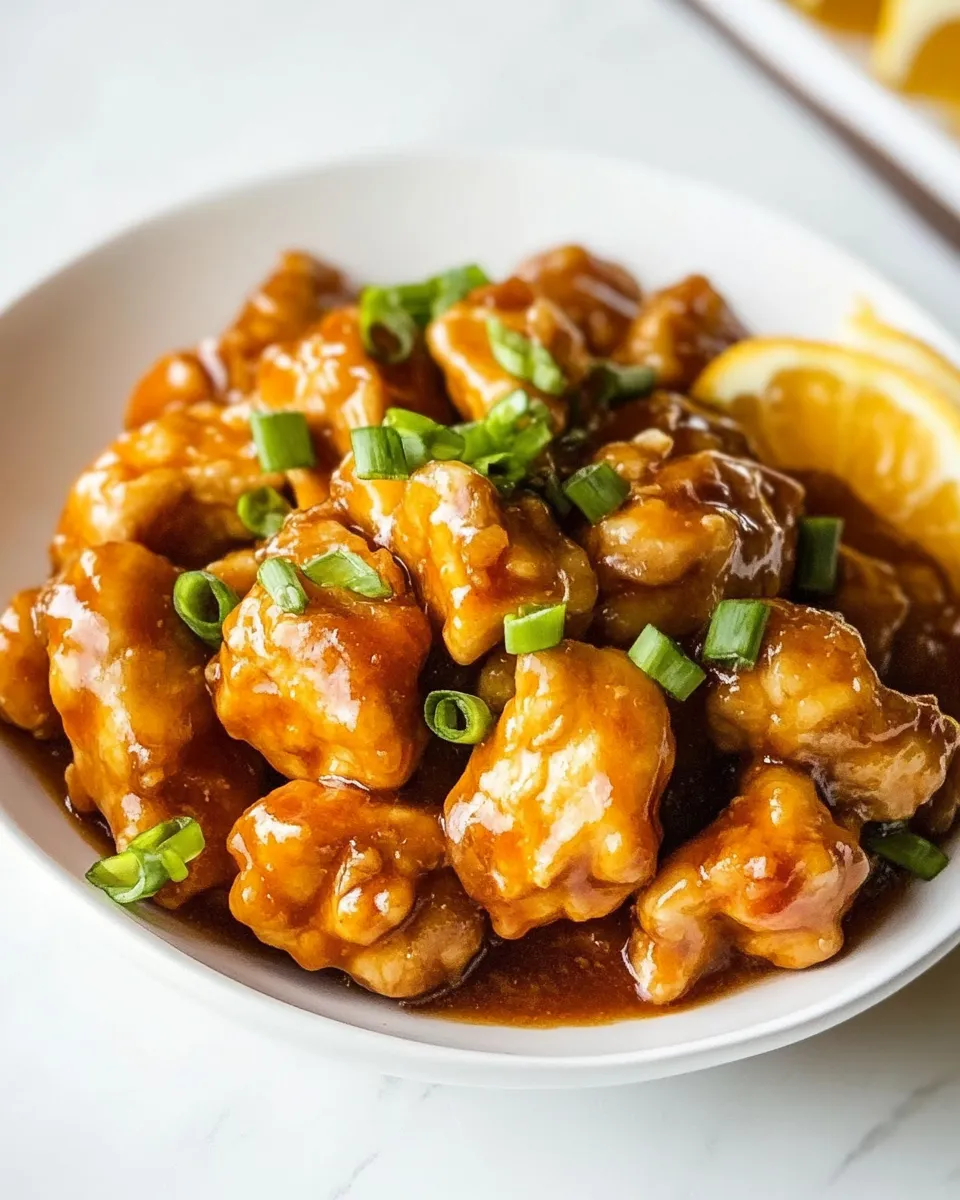 Delicious 6-Ingredient Orange Chicken dish photo