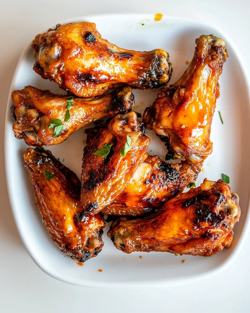 Delicious Air-Fryer Chicken Wings plate image