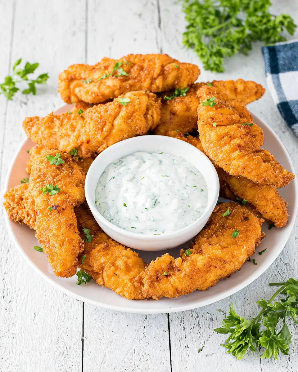 Easy Air-Fryer Frozen Chicken Tenders recipe photo