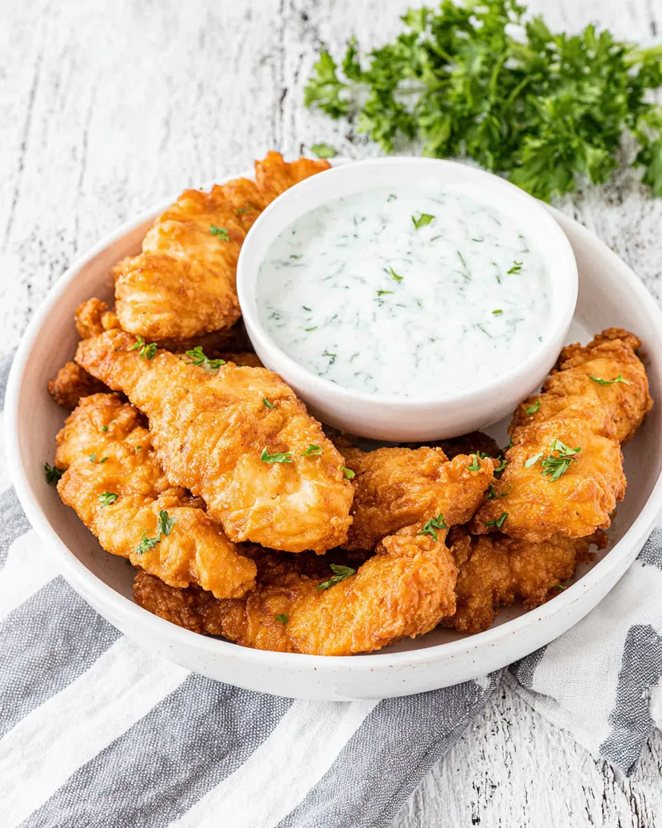 Quick Air-Fryer Frozen Chicken Tenders dish photo