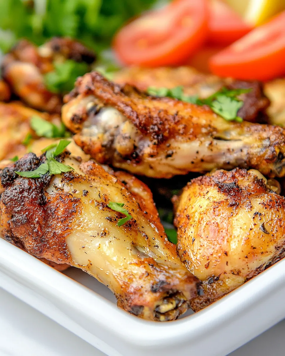 delicious Air-Fryer Lemon-Pepper Chicken Wings shot