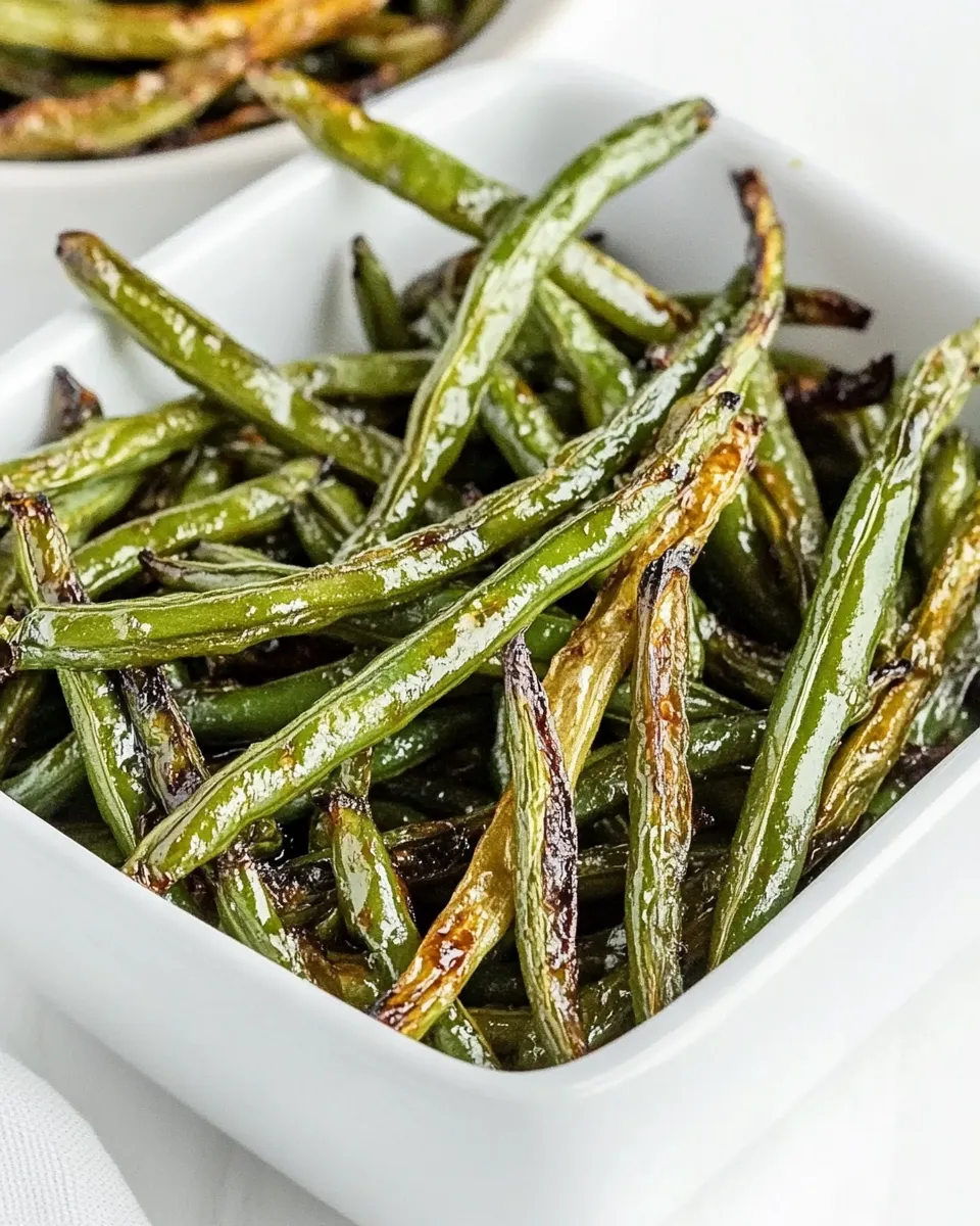 Easy Air Fryer Asian Green Beans recipe image